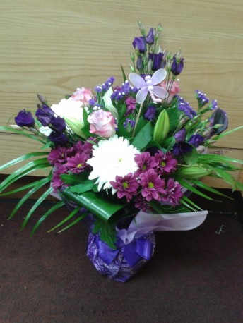 cadbury purple vase