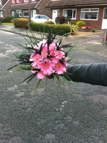 bridesmaid funky bouquet