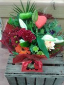 Red Aqua Handtied
