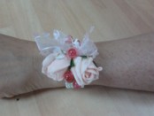 silk wrist corsage